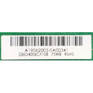 MAIN FUNTE PARA TV VIZIO / NUMERO DE PARTE 515Y16031M11 / TPD.MS1603.PB751 / 2010053985 / 536D5006CF108 / A19062003-0A00341 / MODELO D43FX-F4	